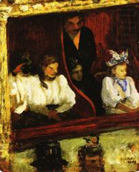 charles cottet Loge at the Opera-Comique china oil painting image